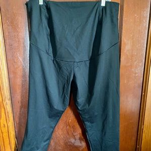 Plus Black Maternity Leggings